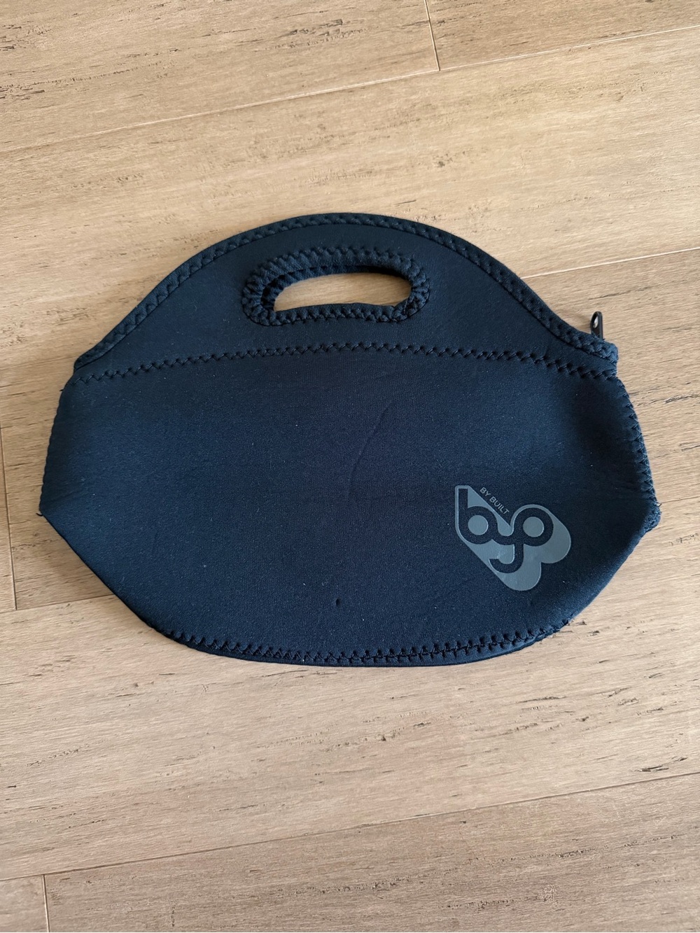 Built BYO Black Neoprene Lunch Tote - Sleek Carry Handle